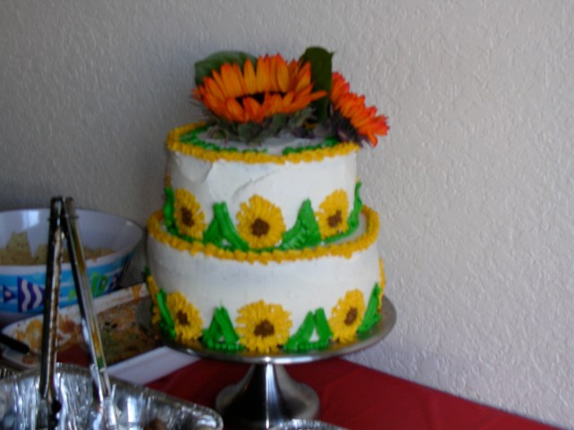 My sunflower cake