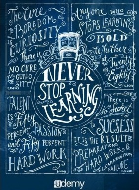 never stop learning